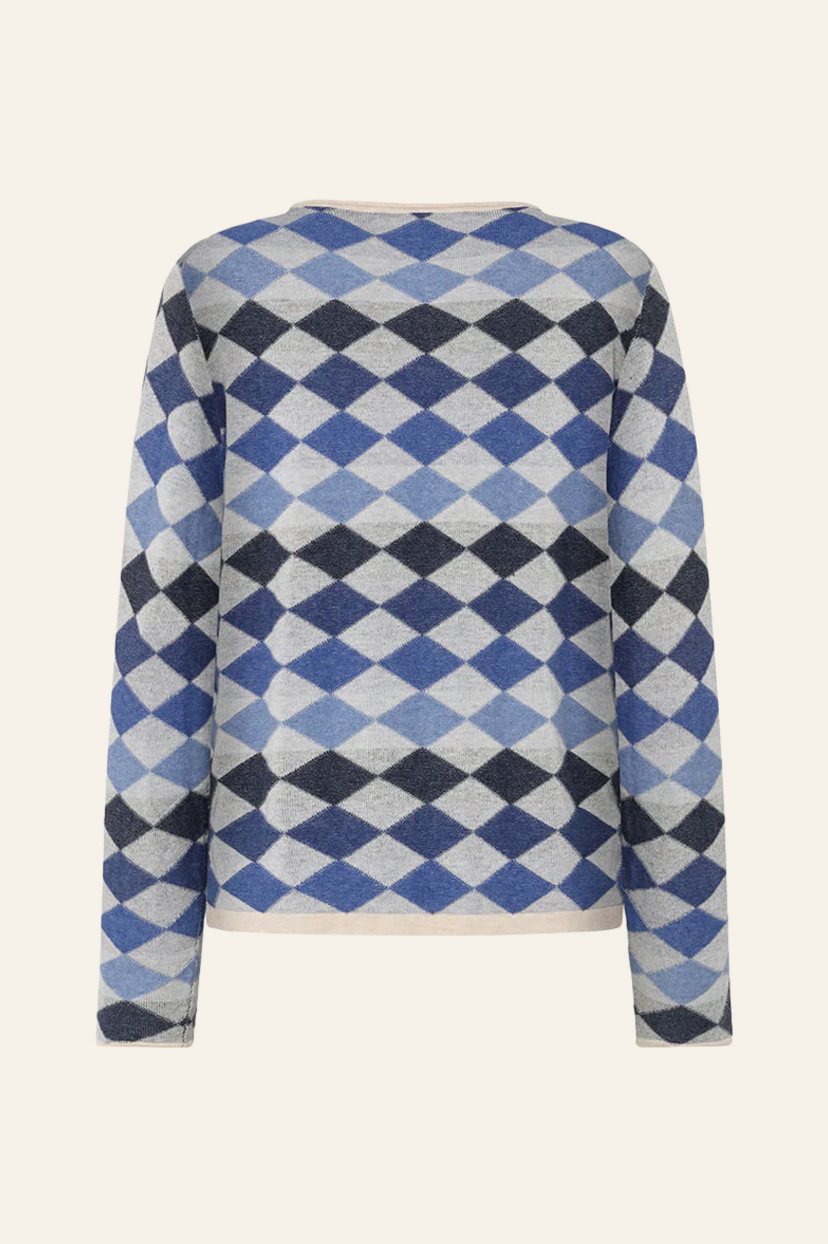 Mansted Denmark Dobbie Diamond Mini Crew in Blue