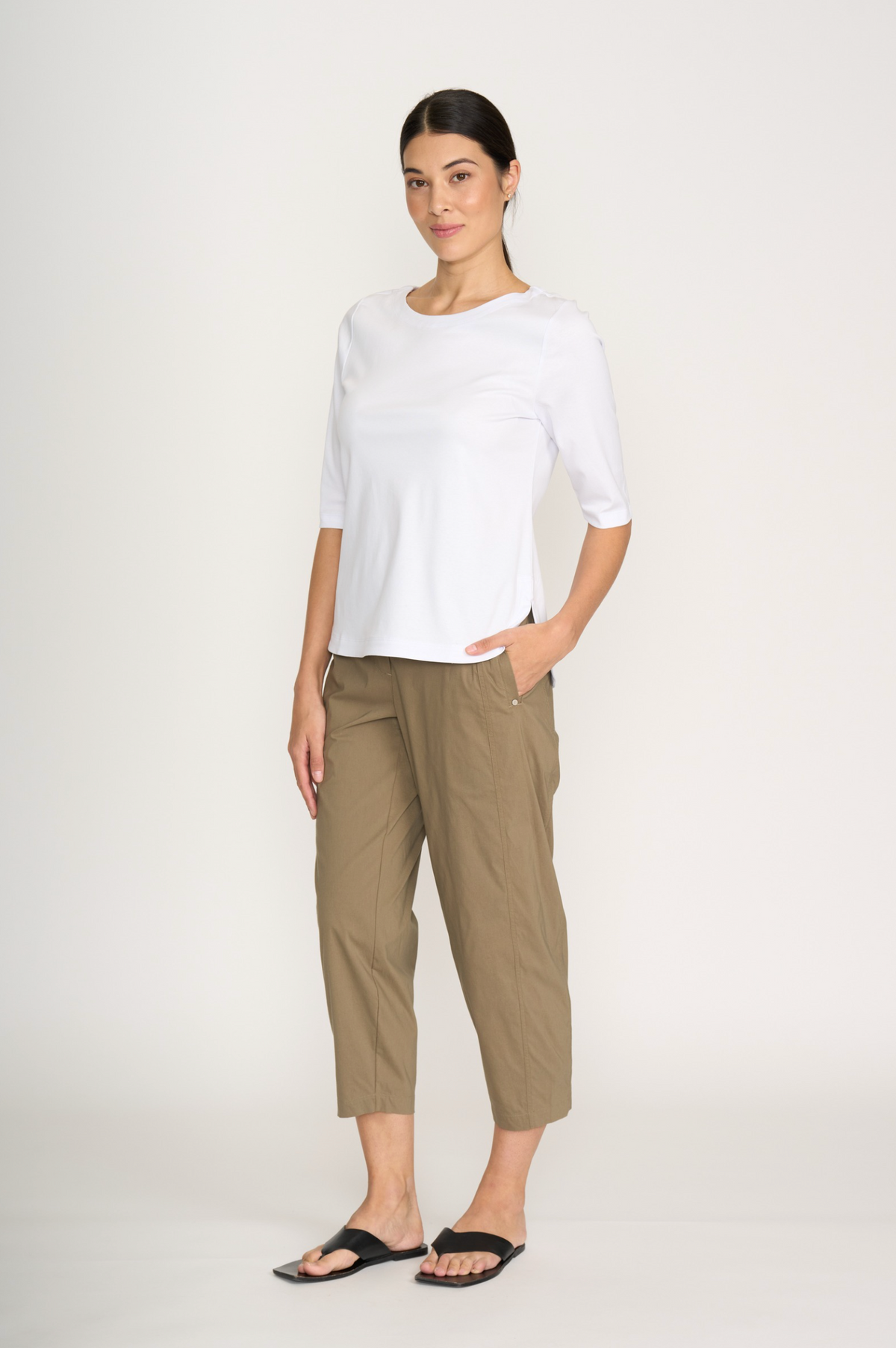 Foil Pump It Up Trapeze Pant in Dune