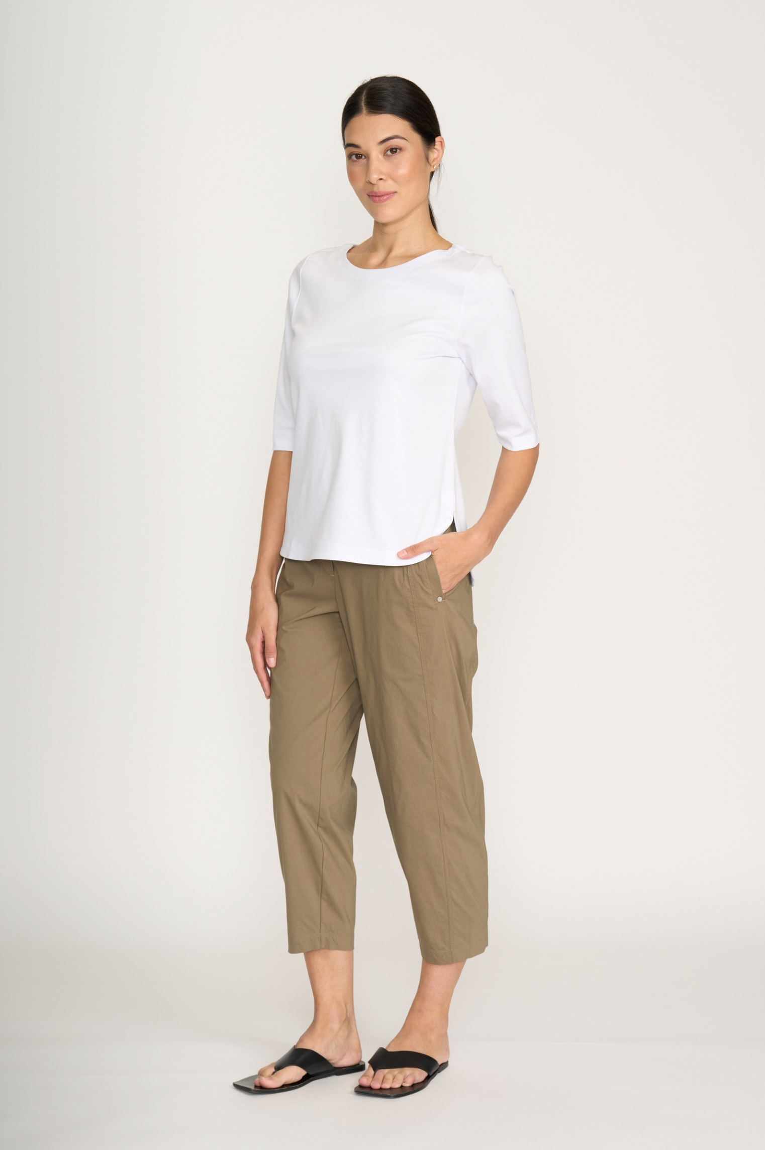 Foil Pump It Up Trapeze Pant in Dune