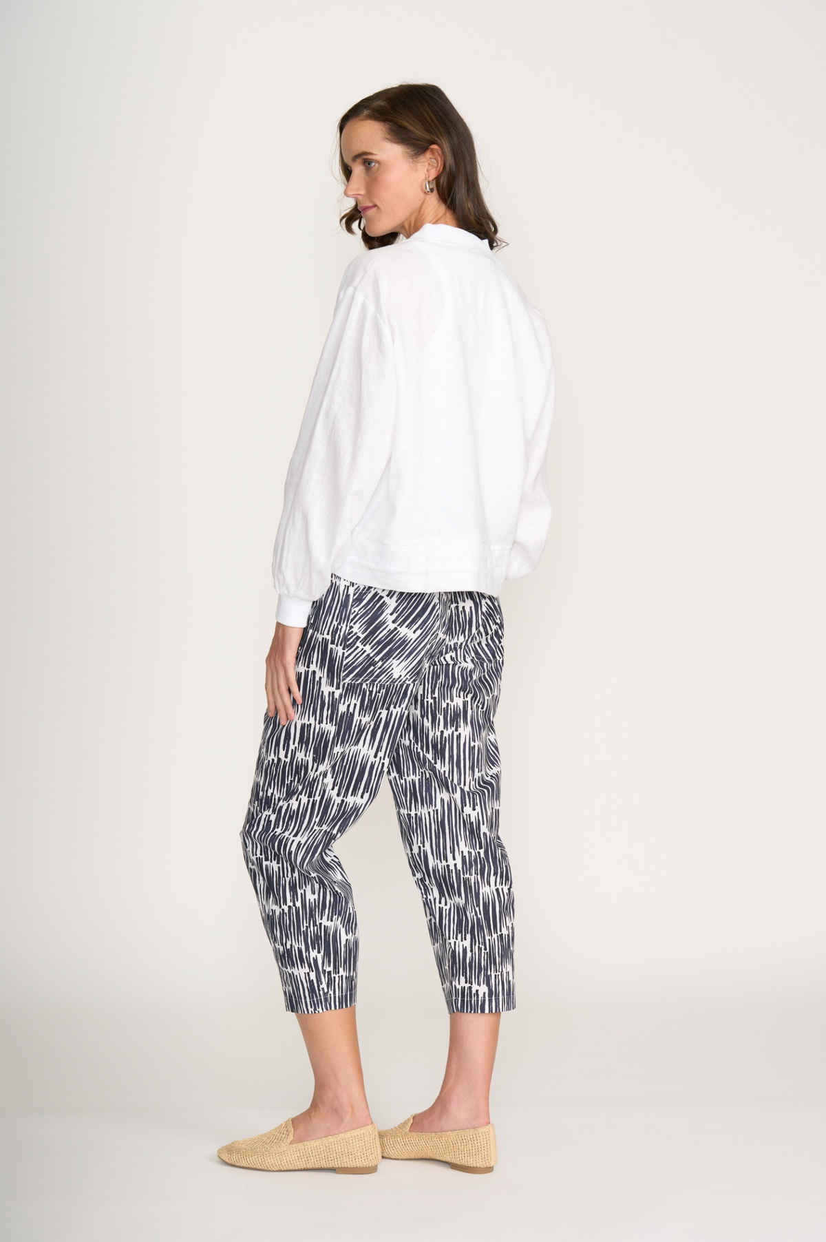 Foil Pump It Up Trapeze Pant in Code Print