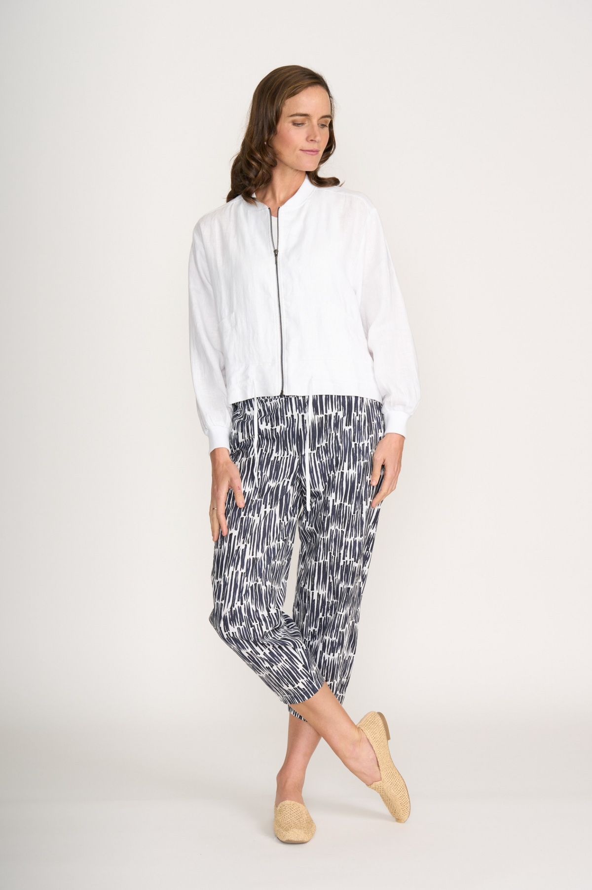 Foil Pump It Up Trapeze Pant in Code Print