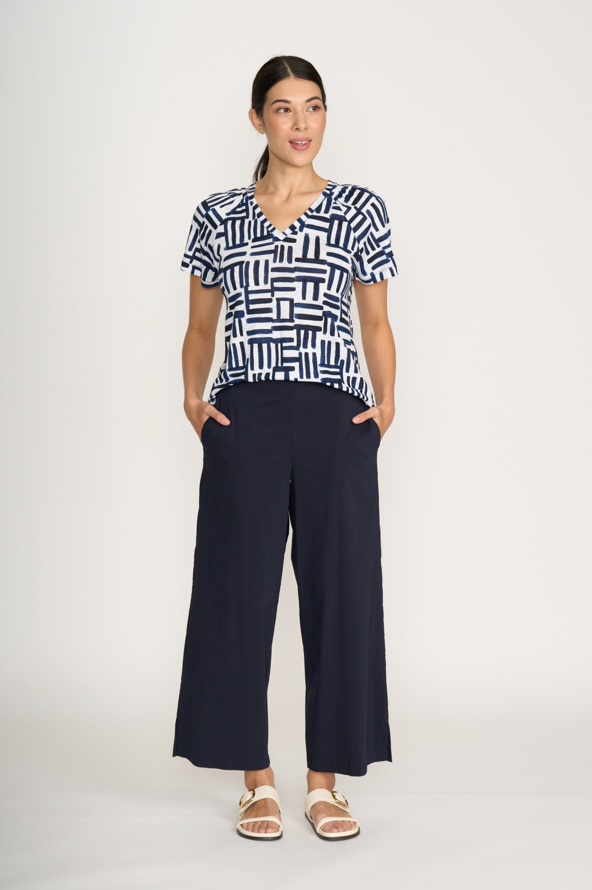 Foil Broad Horizons Trapeze Pant in True Navy