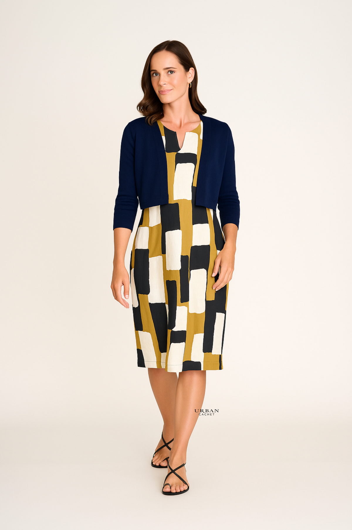 Foil Headliner Shrug in True Navy