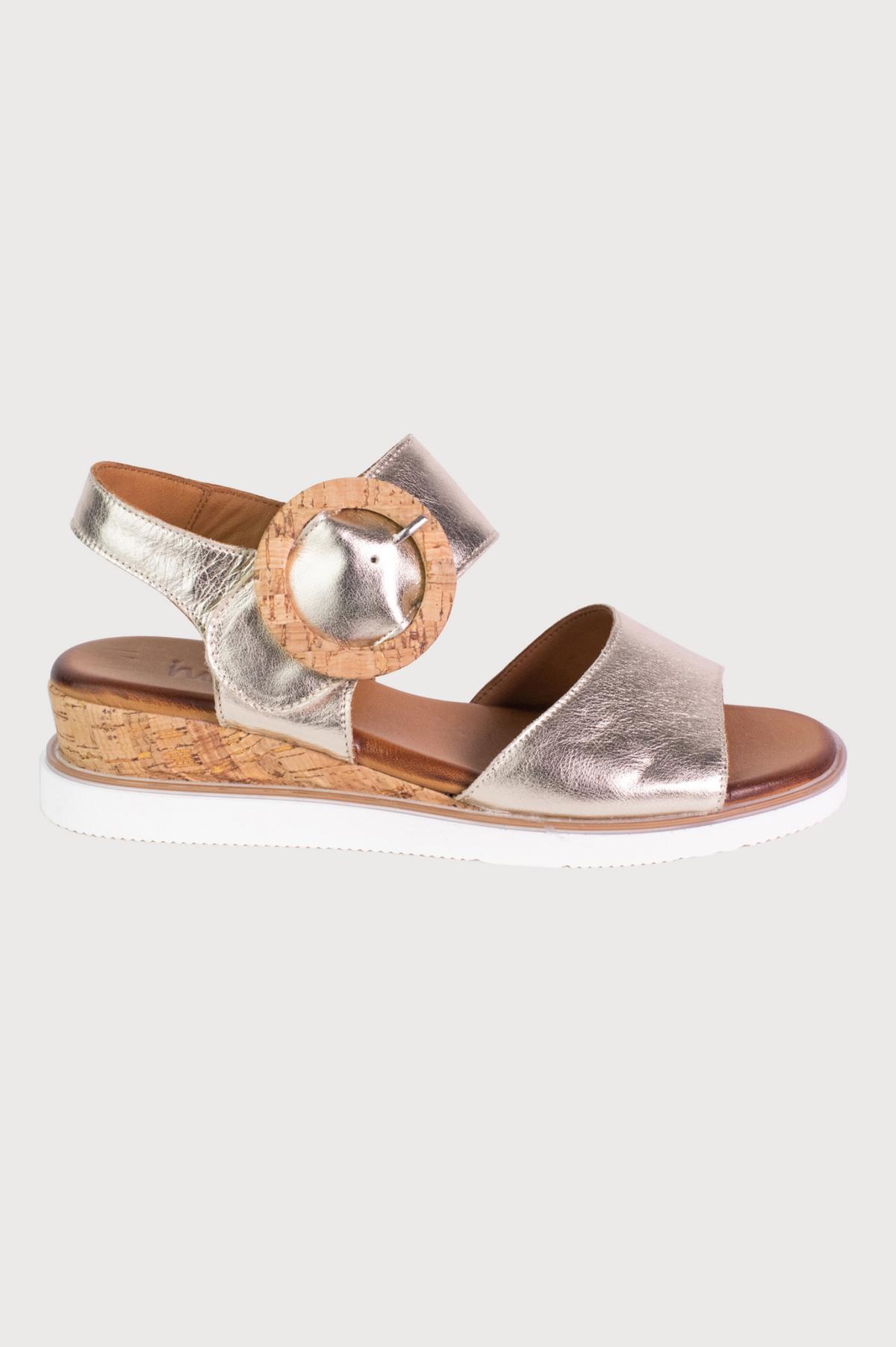 Hinako Bellevue Sandals in Metallic Gold