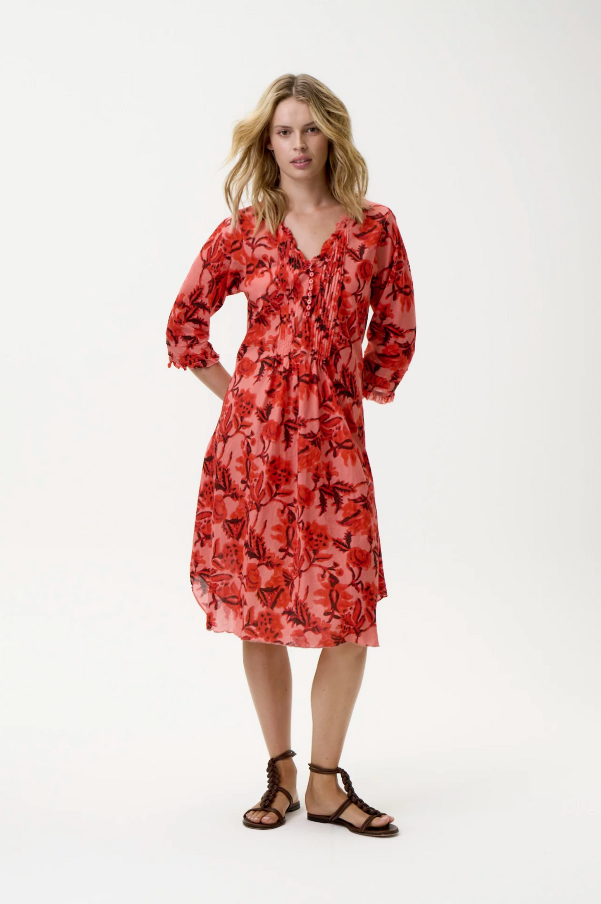 oneseason Middy Poppy Ibiza Cotton in Coral