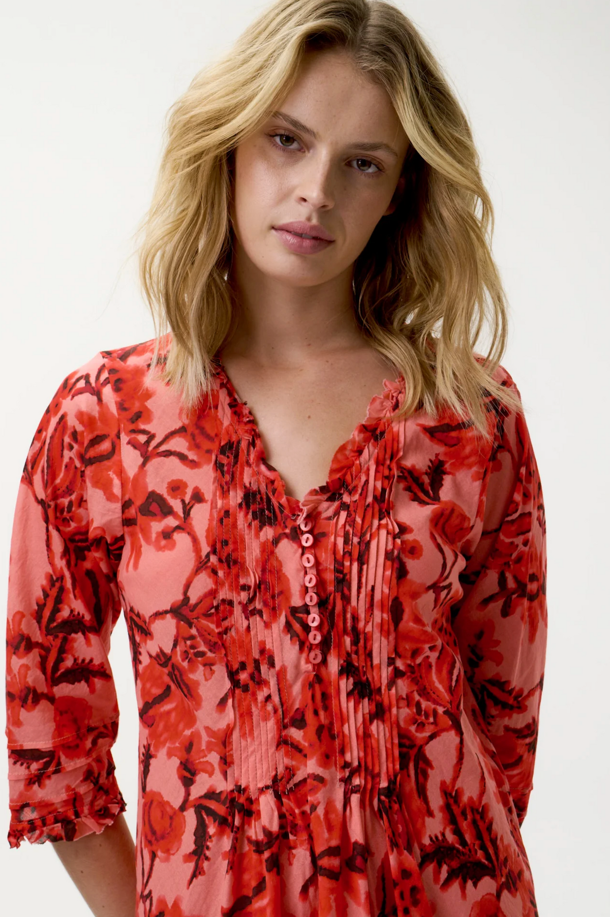 oneseason Middy Poppy Ibiza Cotton in Coral