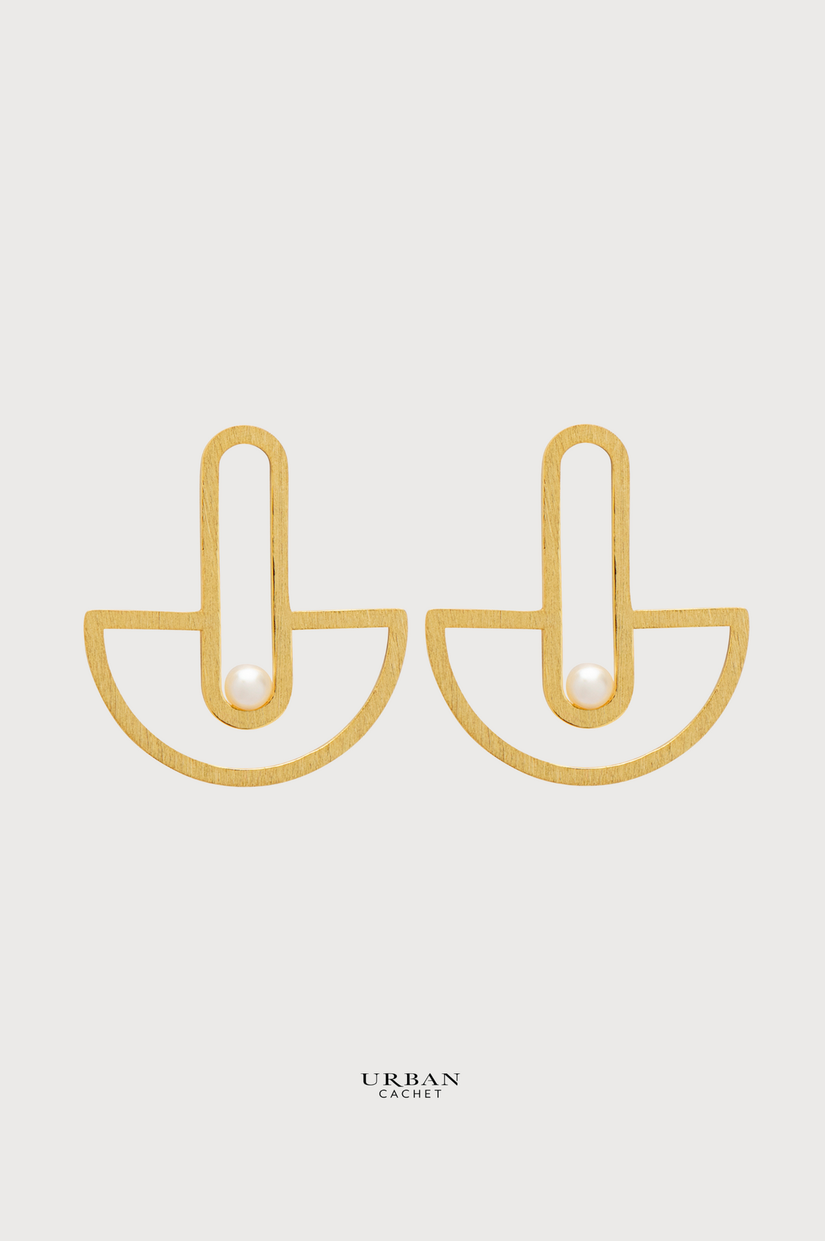 YiSu Design Interconnected Earrings in Gold