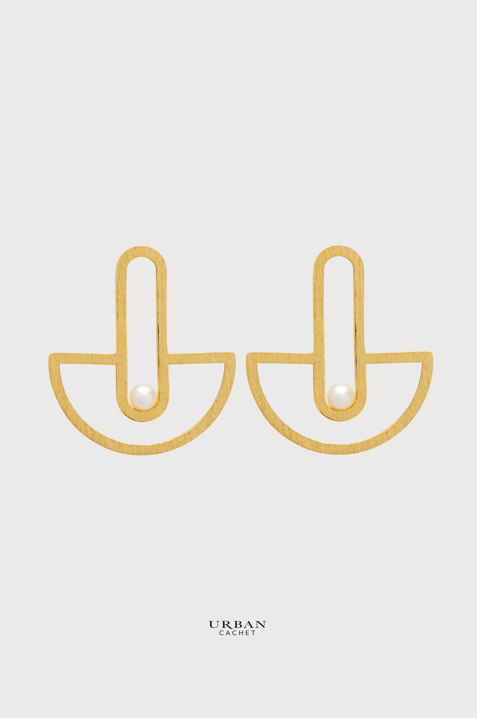 YiSu Design Interconnected Earrings in Gold