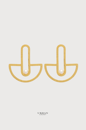 YiSu Design Interconnected Earrings in Gold