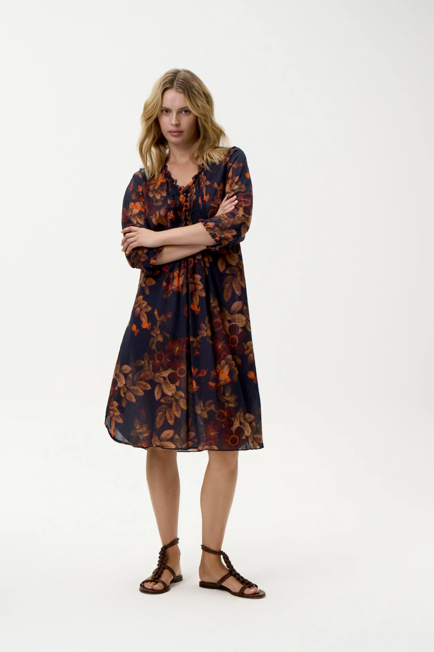 oneseason Middy Poppy Panarea Cotton in Navy