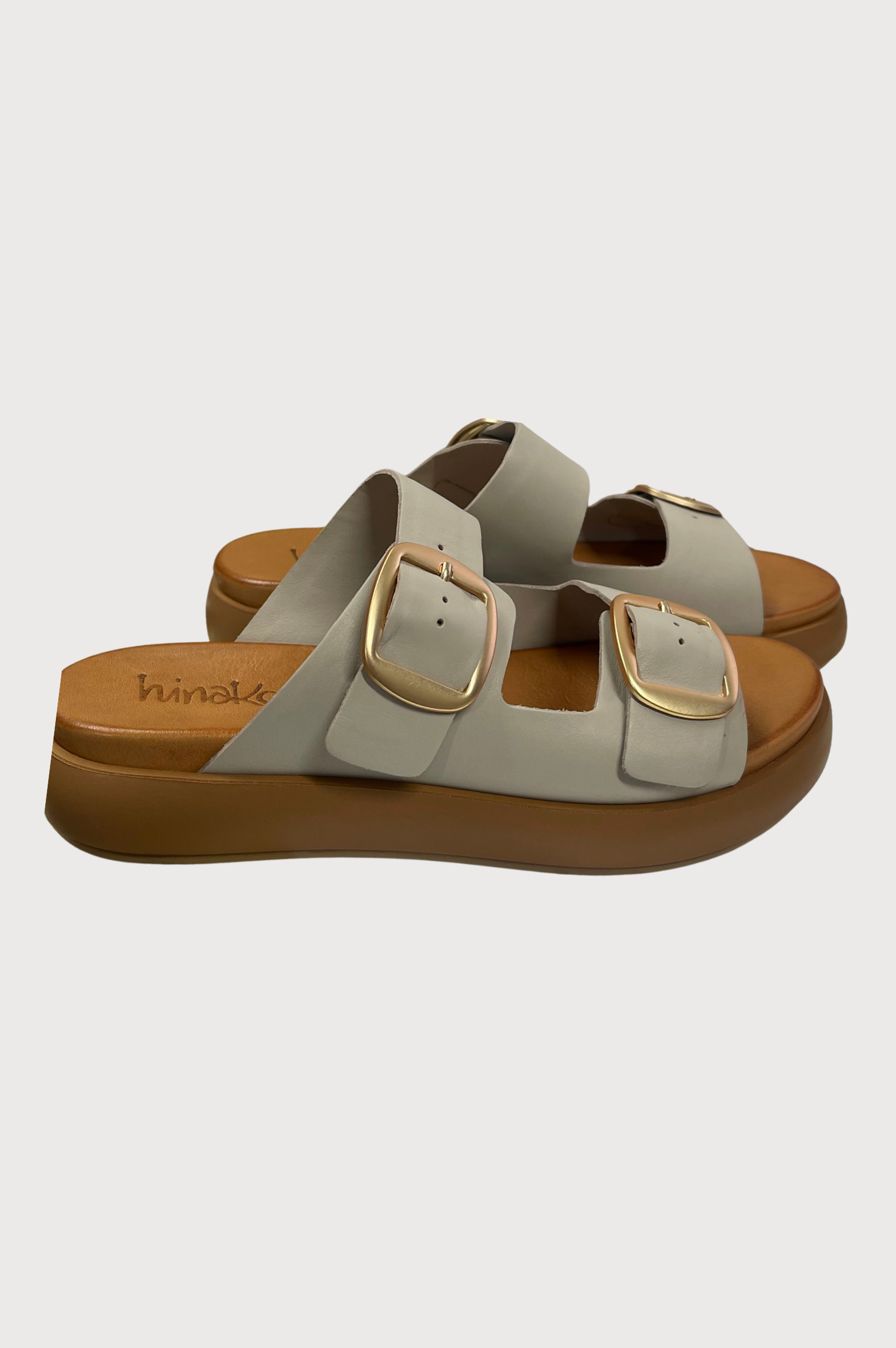 Hinako Coolamon Sandals in Silver Grey