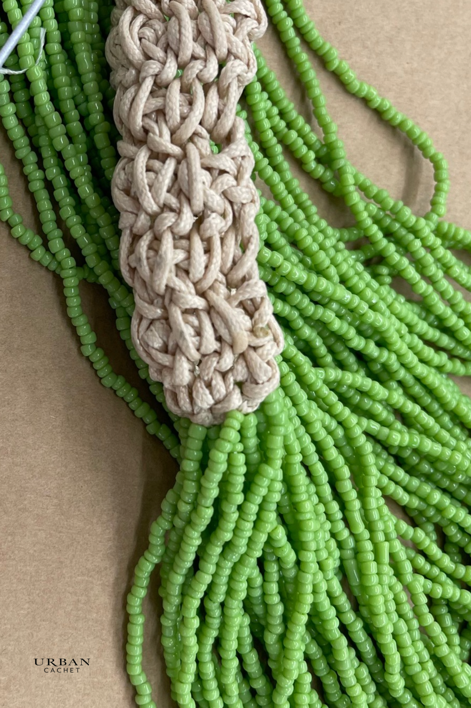 Namastai Confetti Beaded Necklace in Green