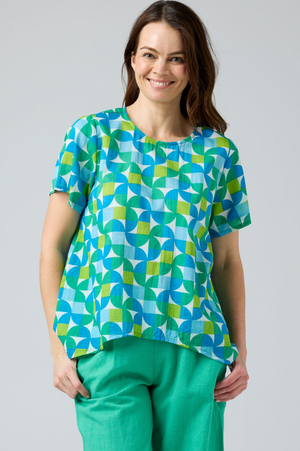 CAKE Zimmi Top in Square Circle