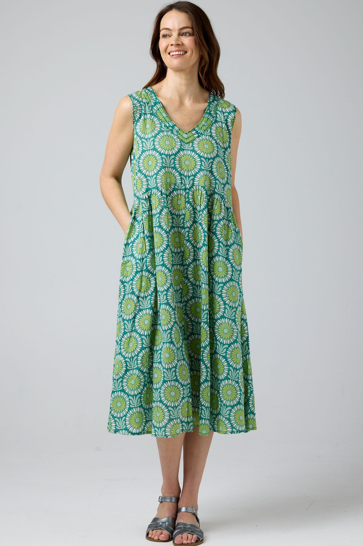 CAKE Savita Cotton Dress in Vintage Flower