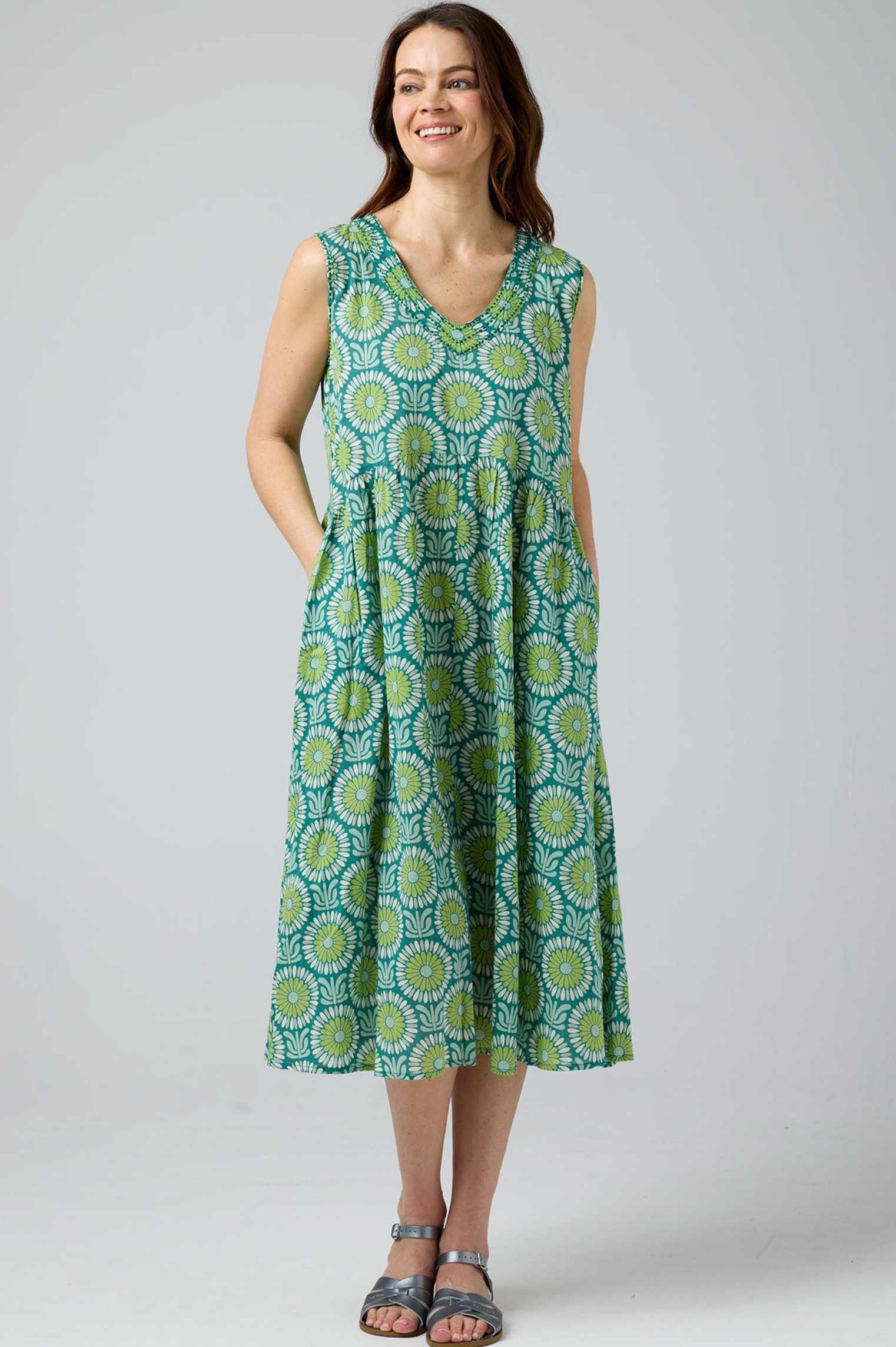 CAKE Savita Cotton Dress in Vintage Flower