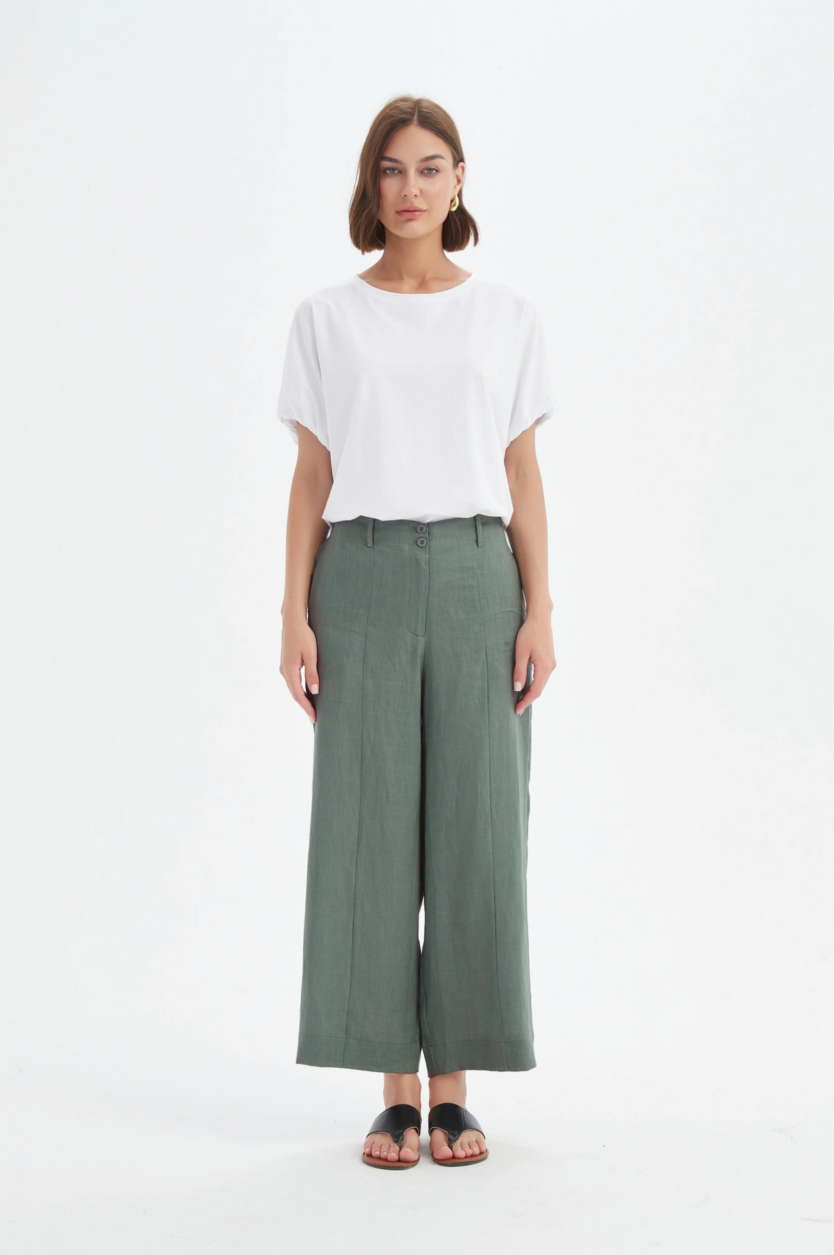 Tirelli Patch Pocket Easy Pant in Petrol