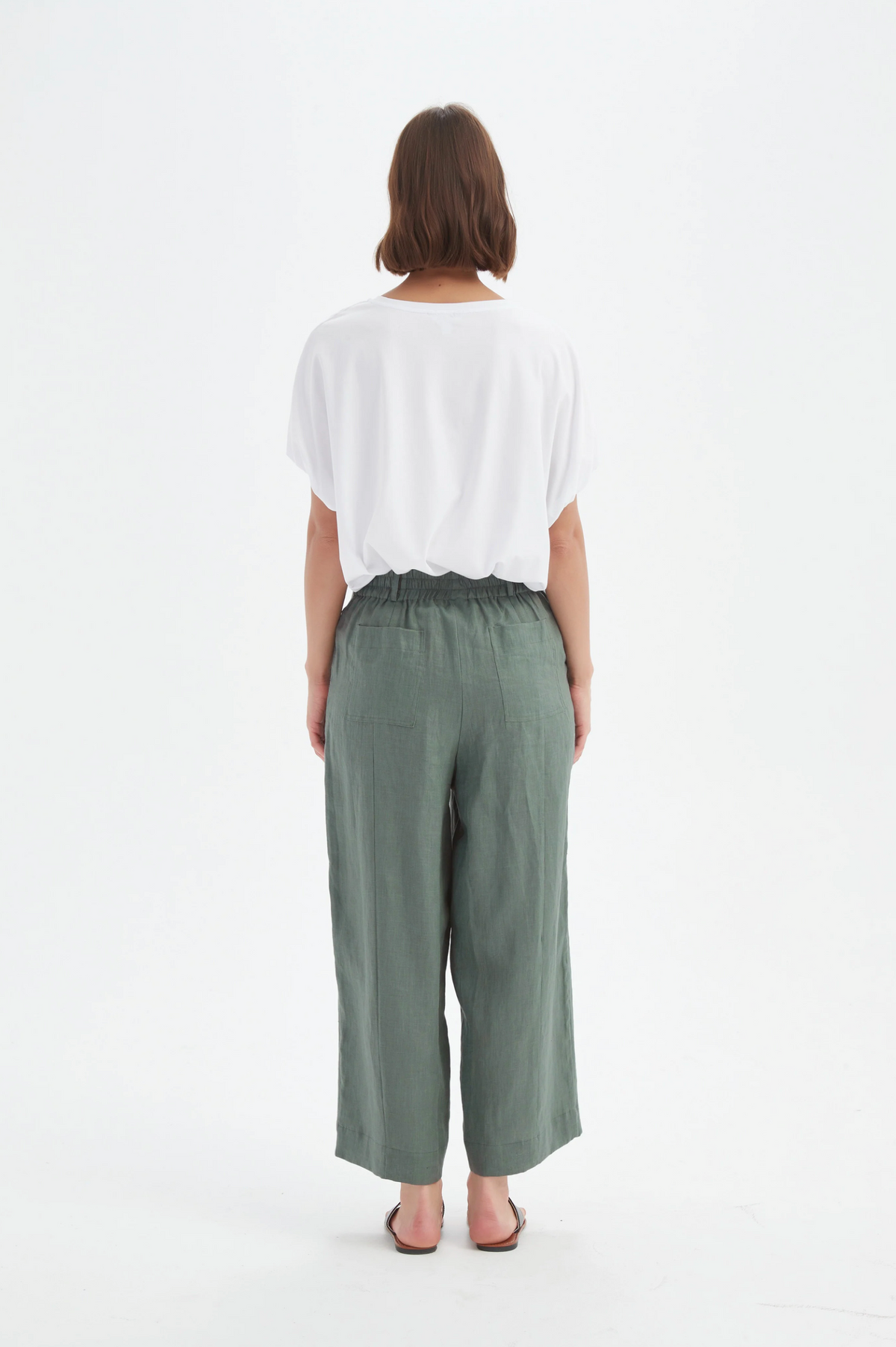 Tirelli Patch Pocket Easy Pant in Petrol