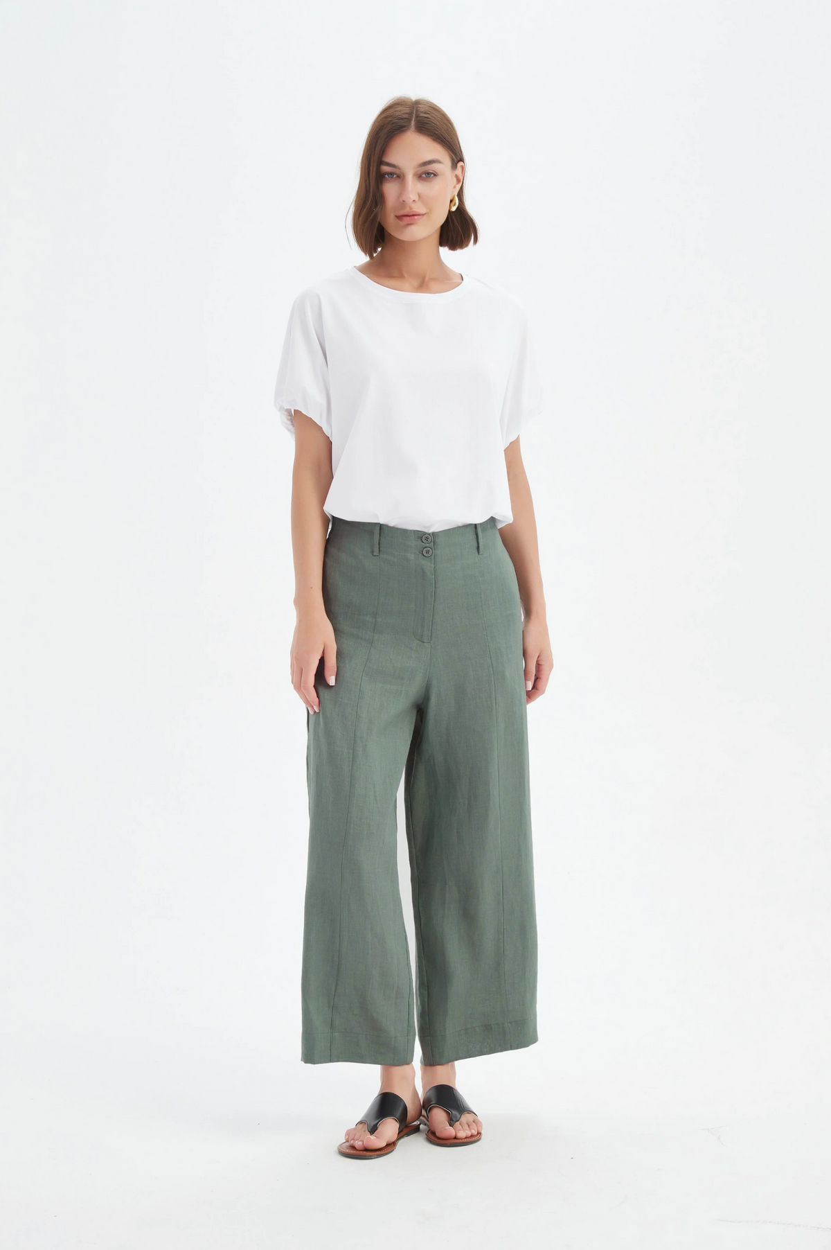 Tirelli Patch Pocket Easy Pant in Petrol