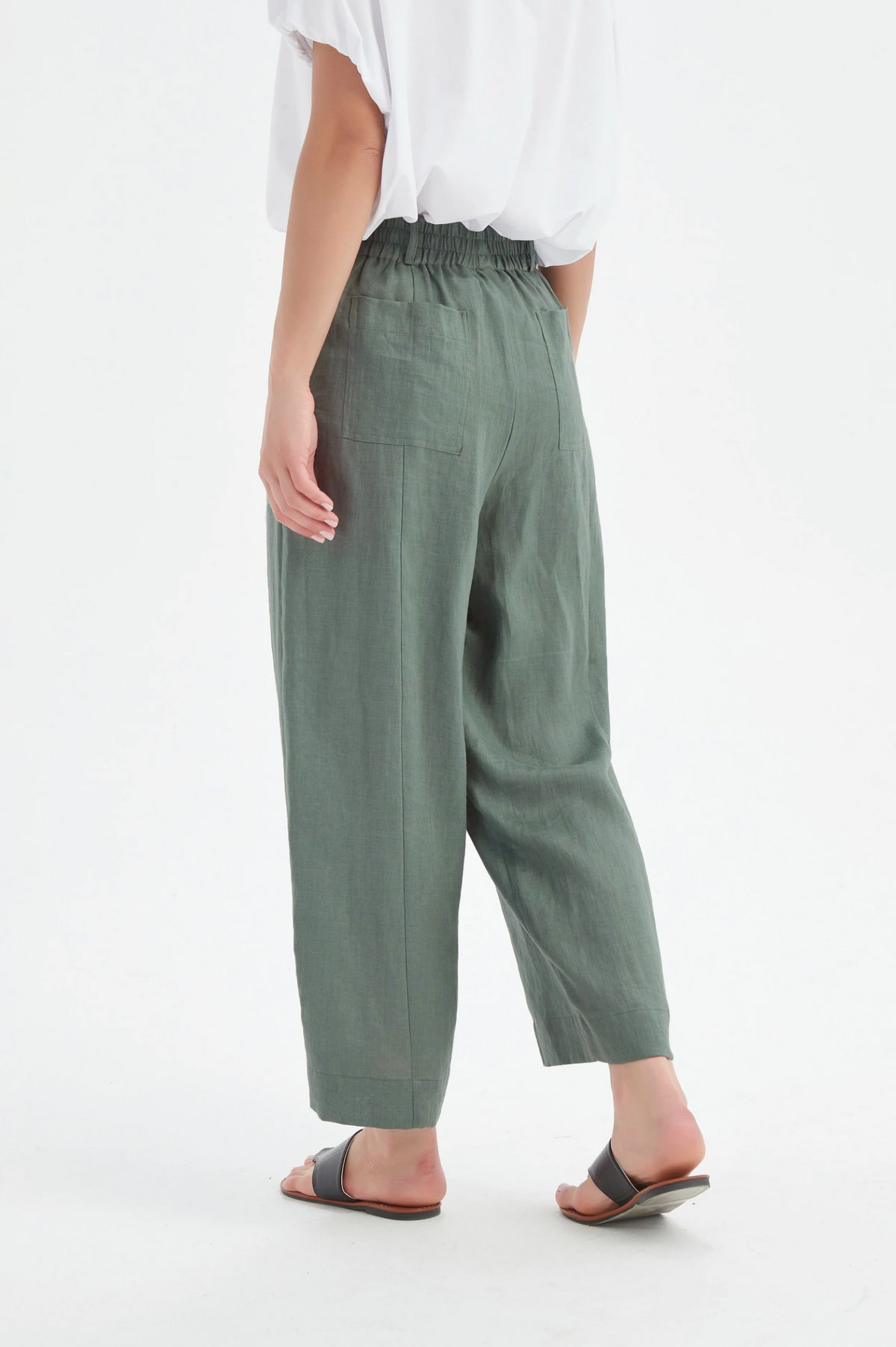 Tirelli Patch Pocket Easy Pant in Petrol
