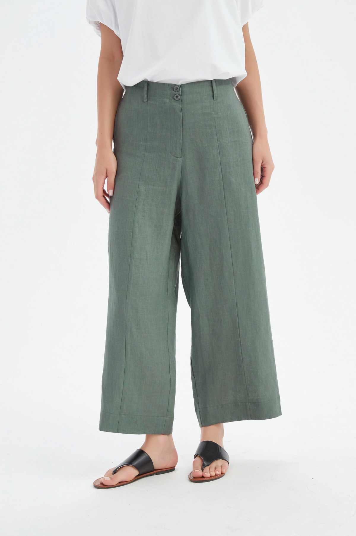 Tirelli Patch Pocket Easy Pant in Petrol