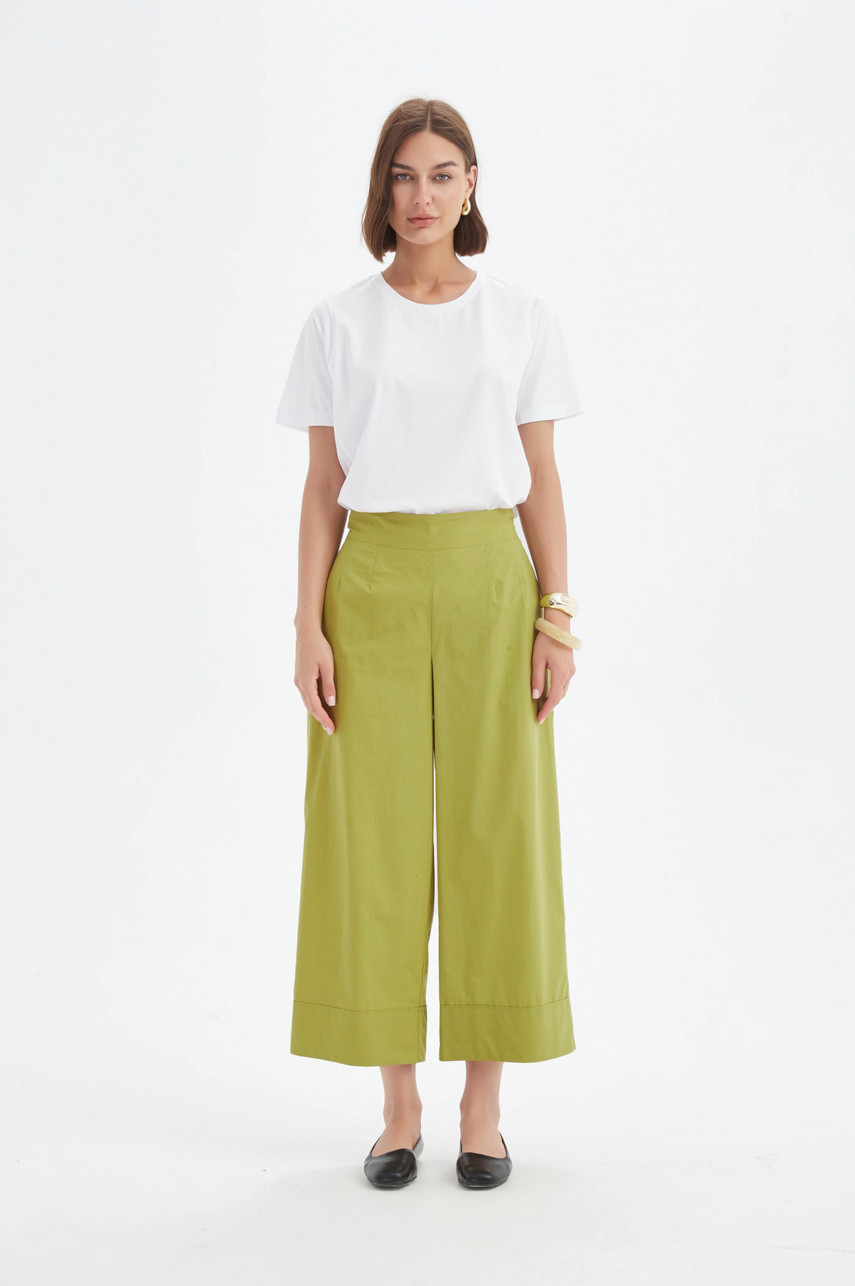 Tirelli Classic Lyocell Pant in Split Pea