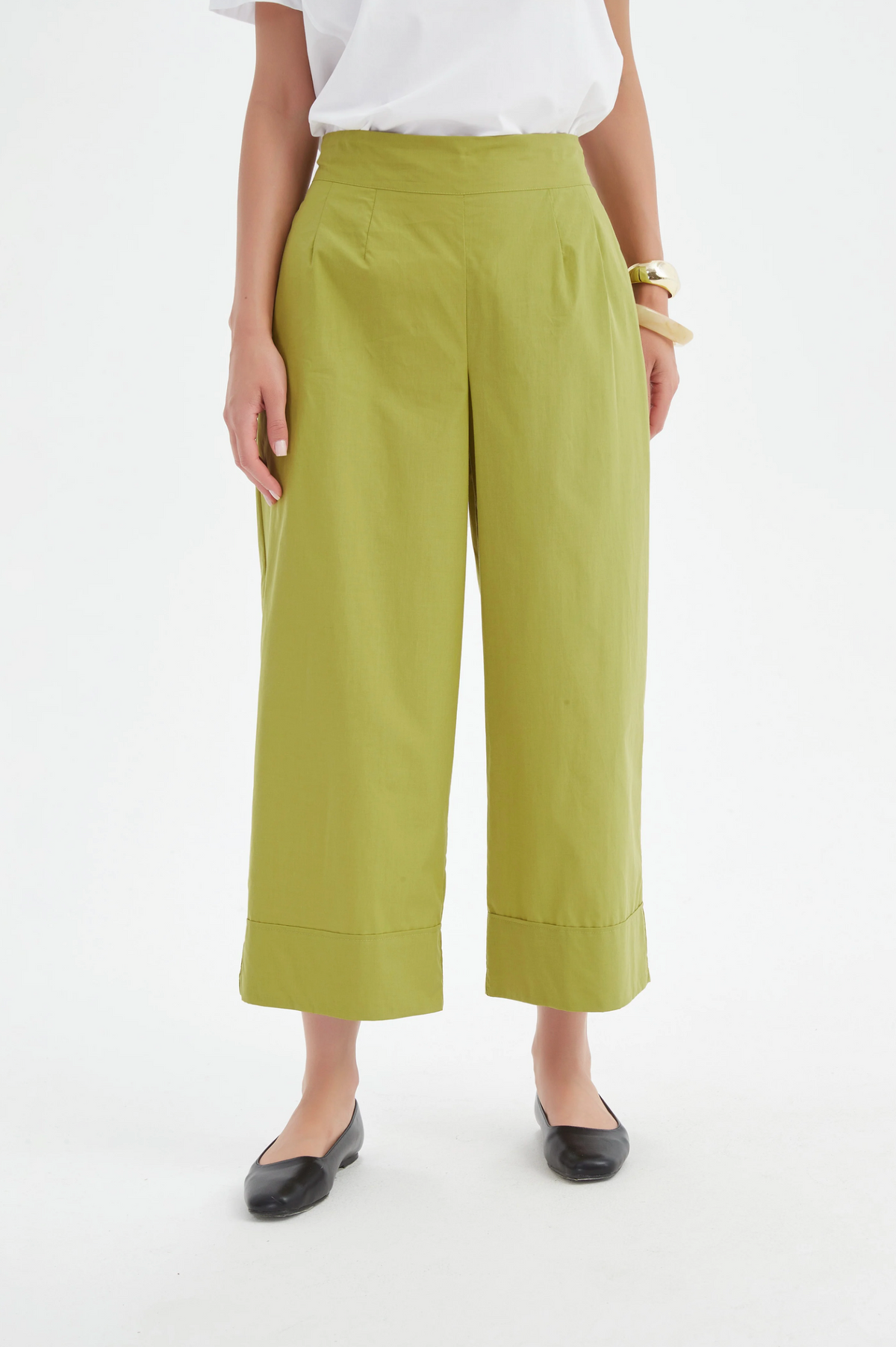 Tirelli Classic Lyocell Pant in Split Pea