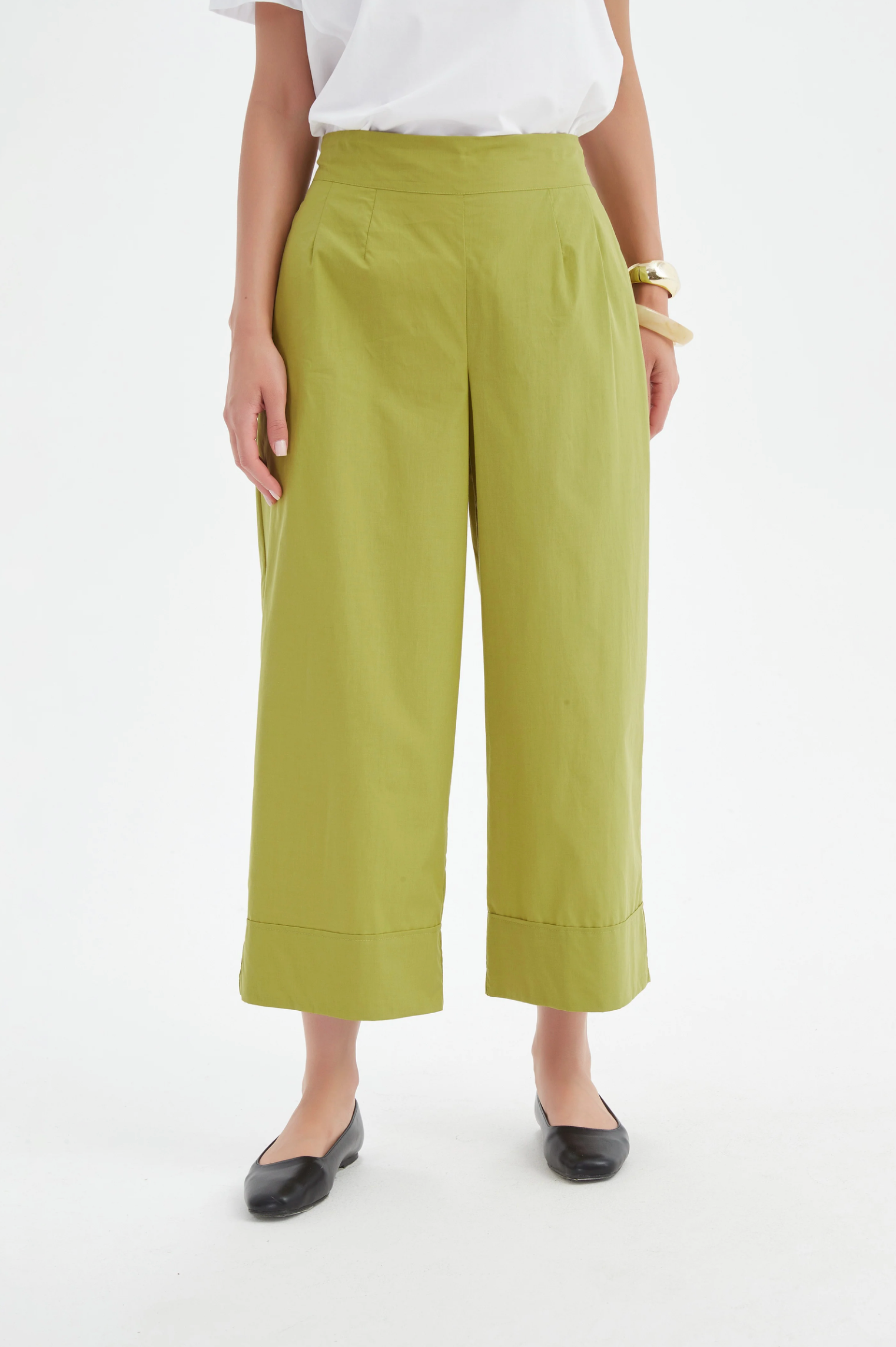 Tirelli Classic Lyocell Pant in Split Pea