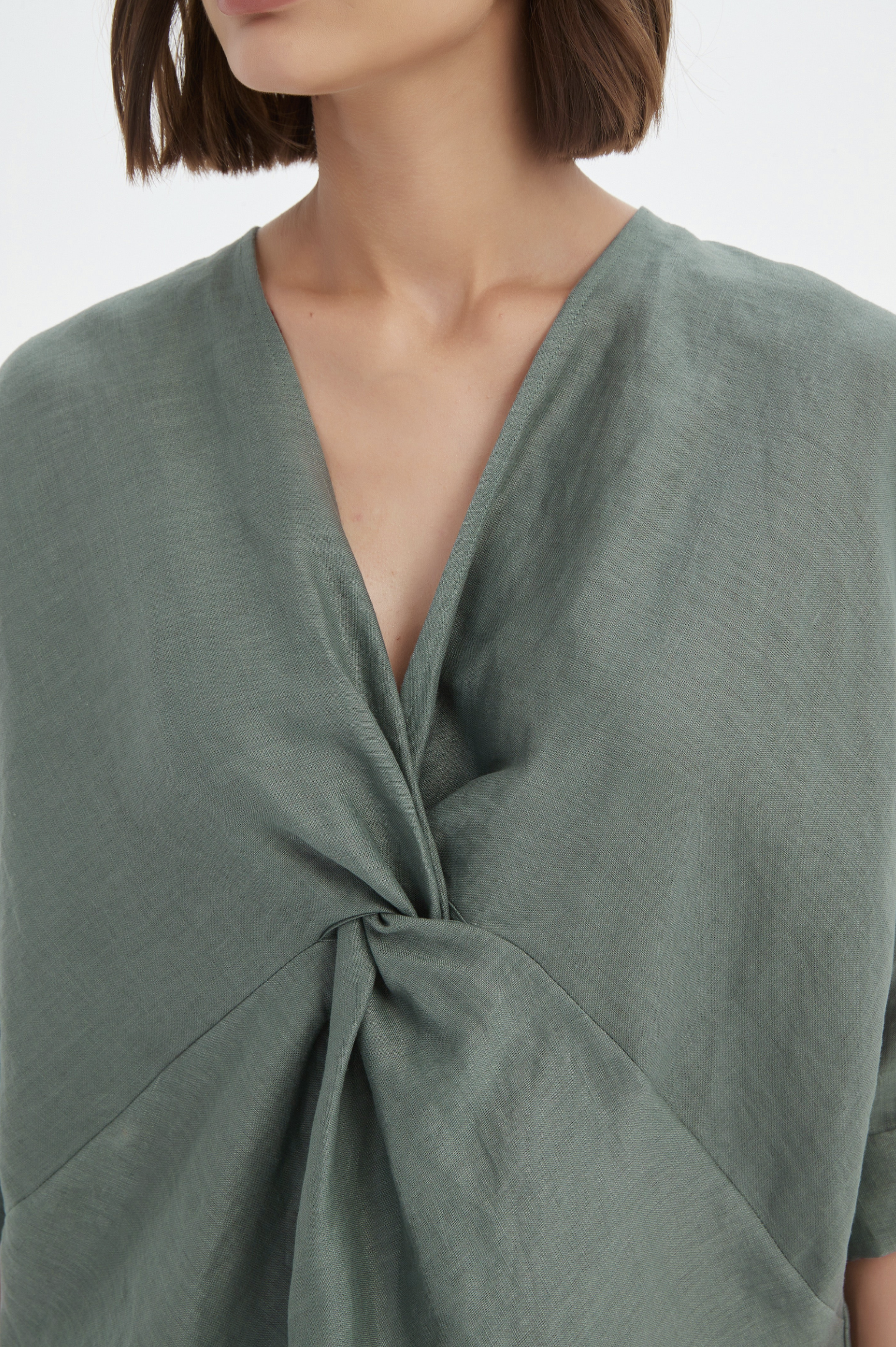 Tirelli Twist Front Top in Petrol