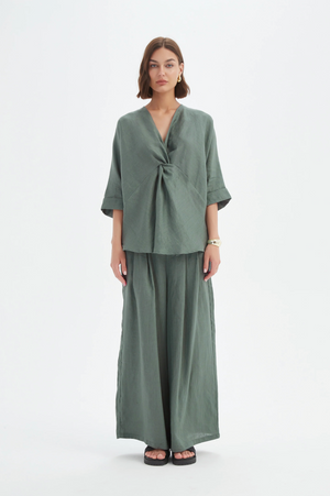 Tirelli Twist Front Top in Petrol