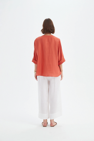 Tirelli Twist Front Top in Rust