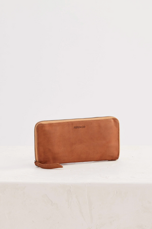 JUJU & Co Slim Wallet in Tan
