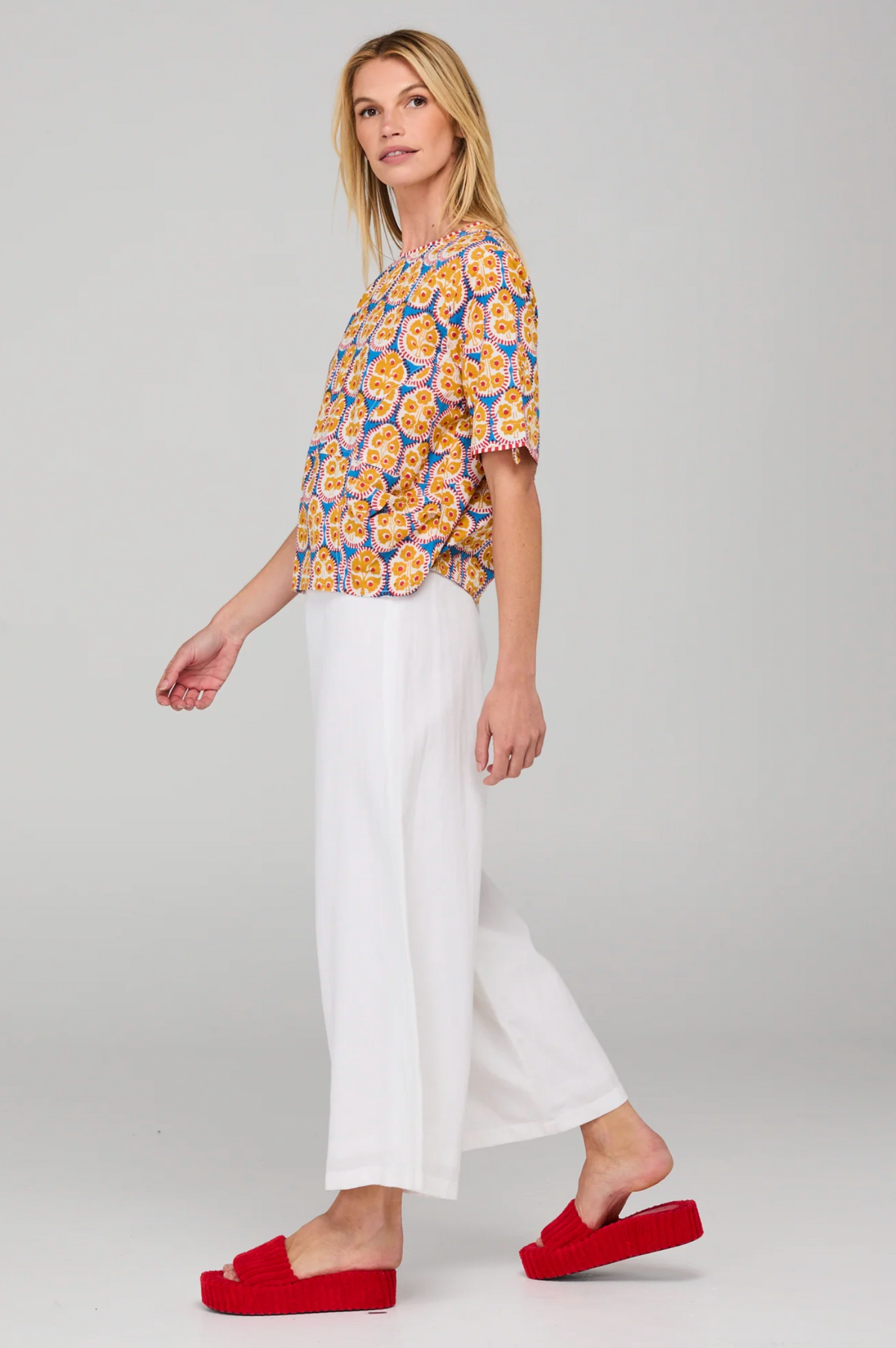 Boom Shankar Guru Top in Emilia Blue