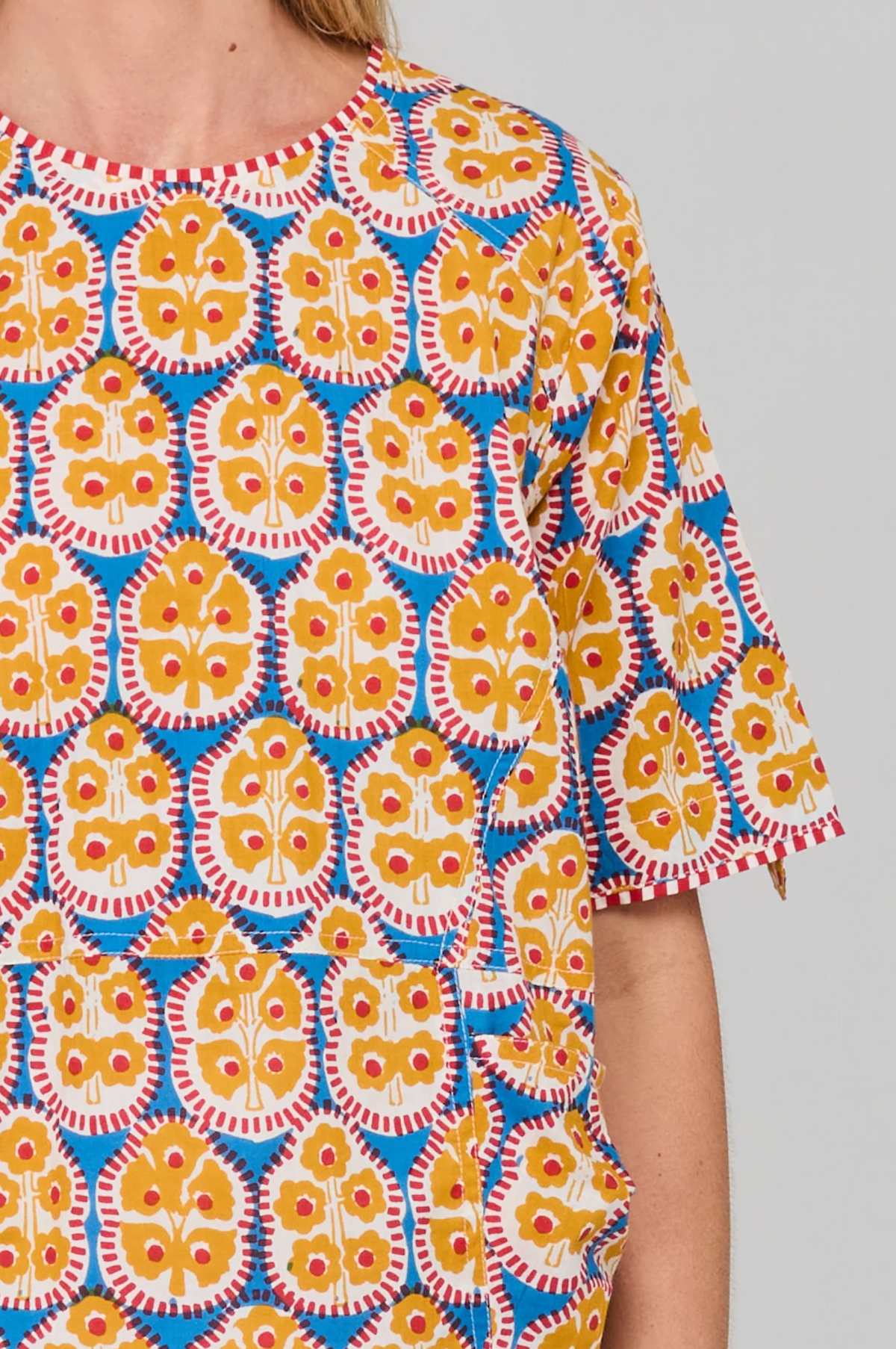 Boom Shankar Guru Top in Emilia Blue