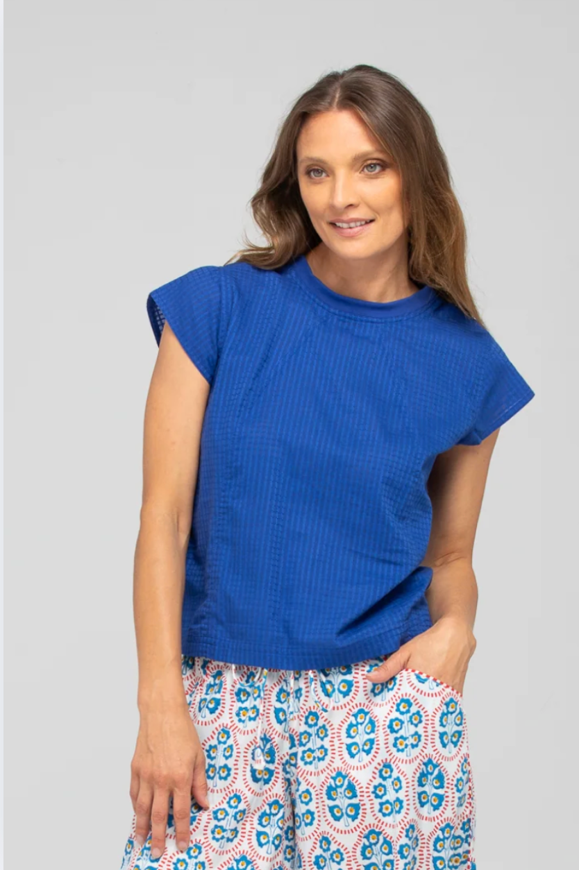 Boom Shankar Leaf Top in Blu