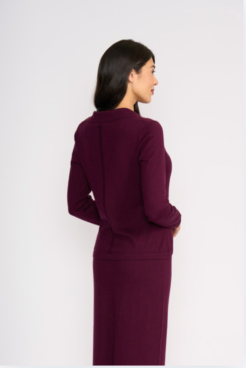 Foil Be Good Sweater in Cherry Lacquer