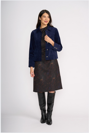 Foil Pre Re-Cord Jacket in Midnight
