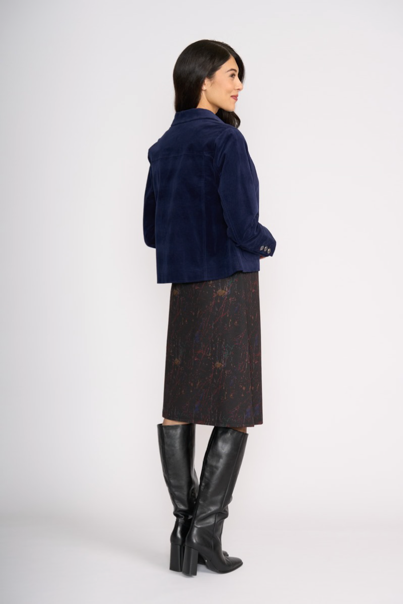 Foil Pre Re-Cord Jacket in Midnight