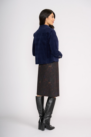 Foil Pre Re-Cord Jacket in Midnight