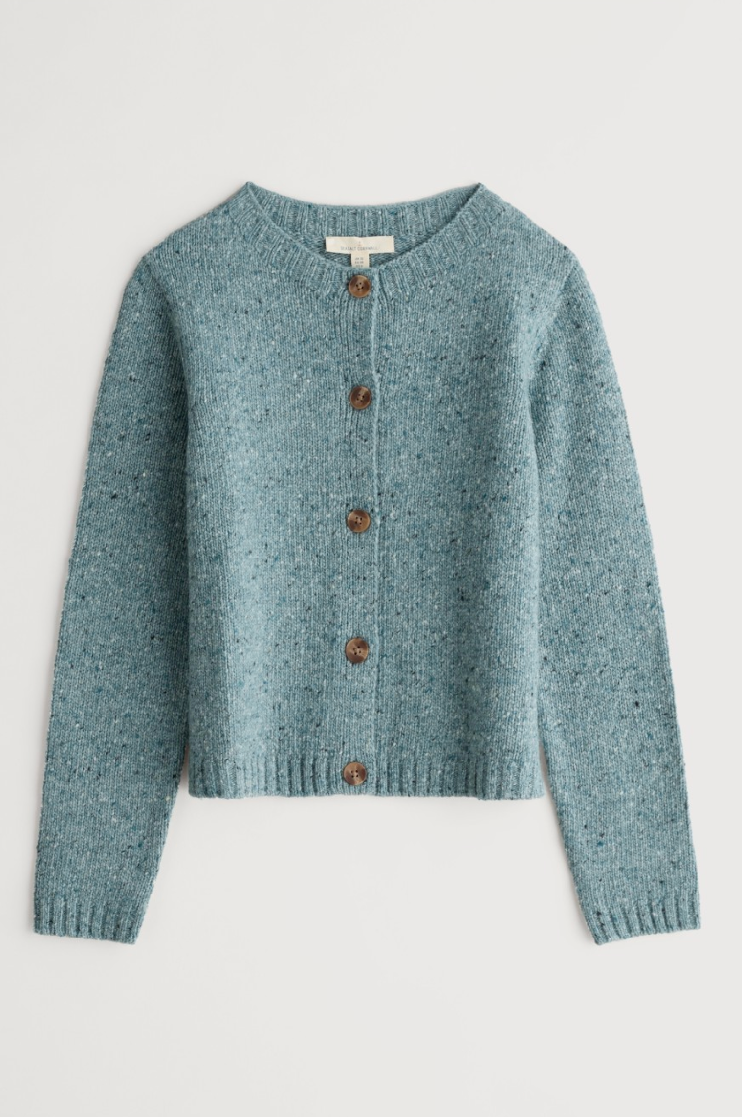 Seasalt Cornwall Dawson Pick Cardigan Merino in Lichen