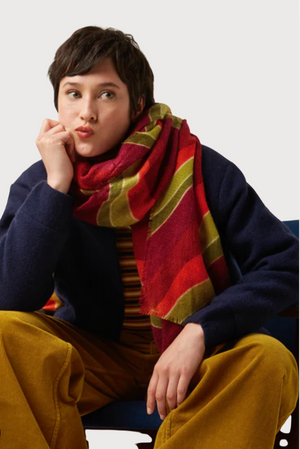 King Louie Razzle Scarf in Rio Red