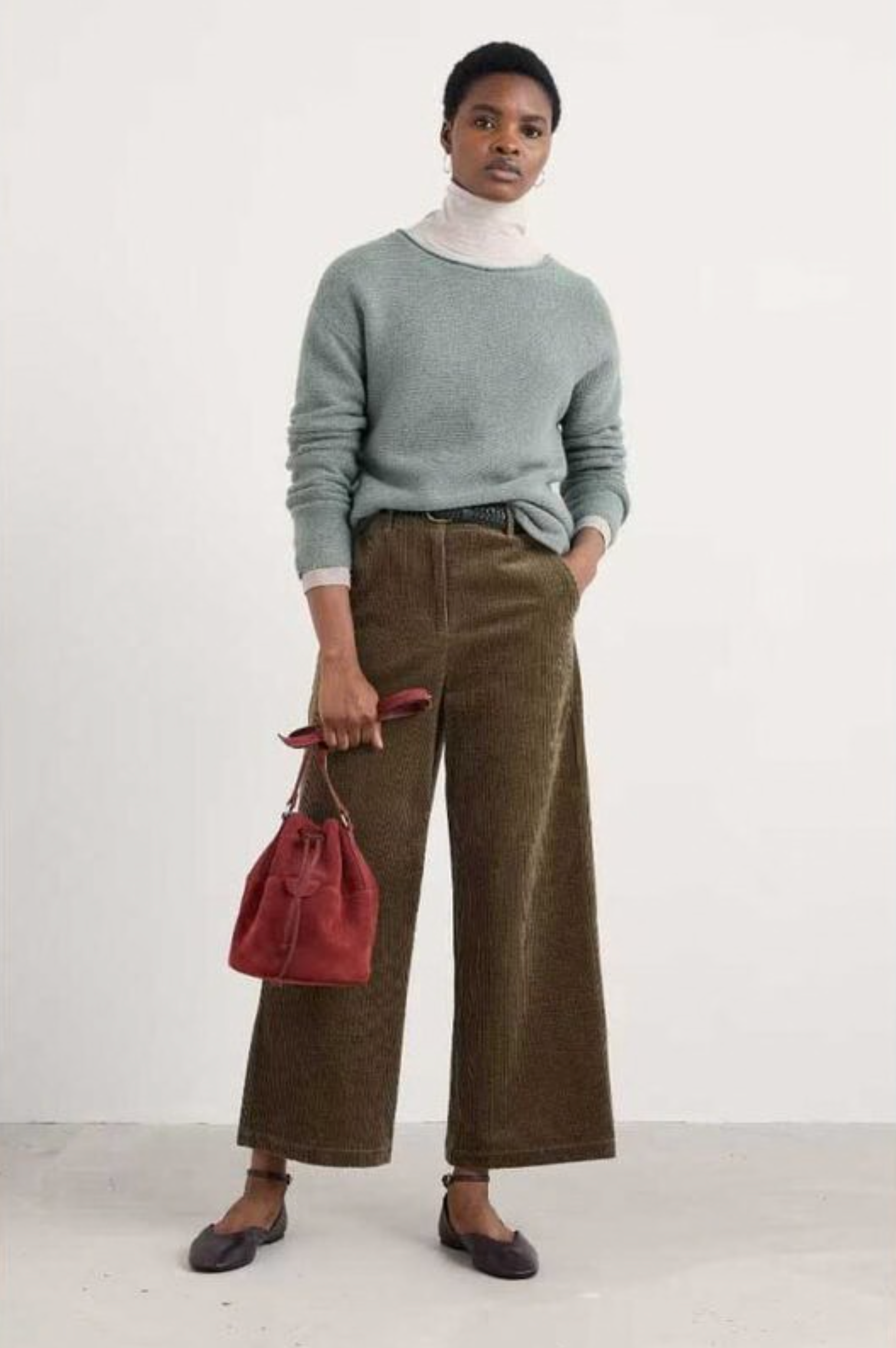 Seasalt Asphodel Trouser in Dark Seagrass