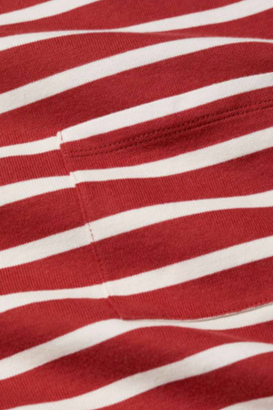 Seasalt Cornwall Beach Boat Top in Breton Red Sail Chalk