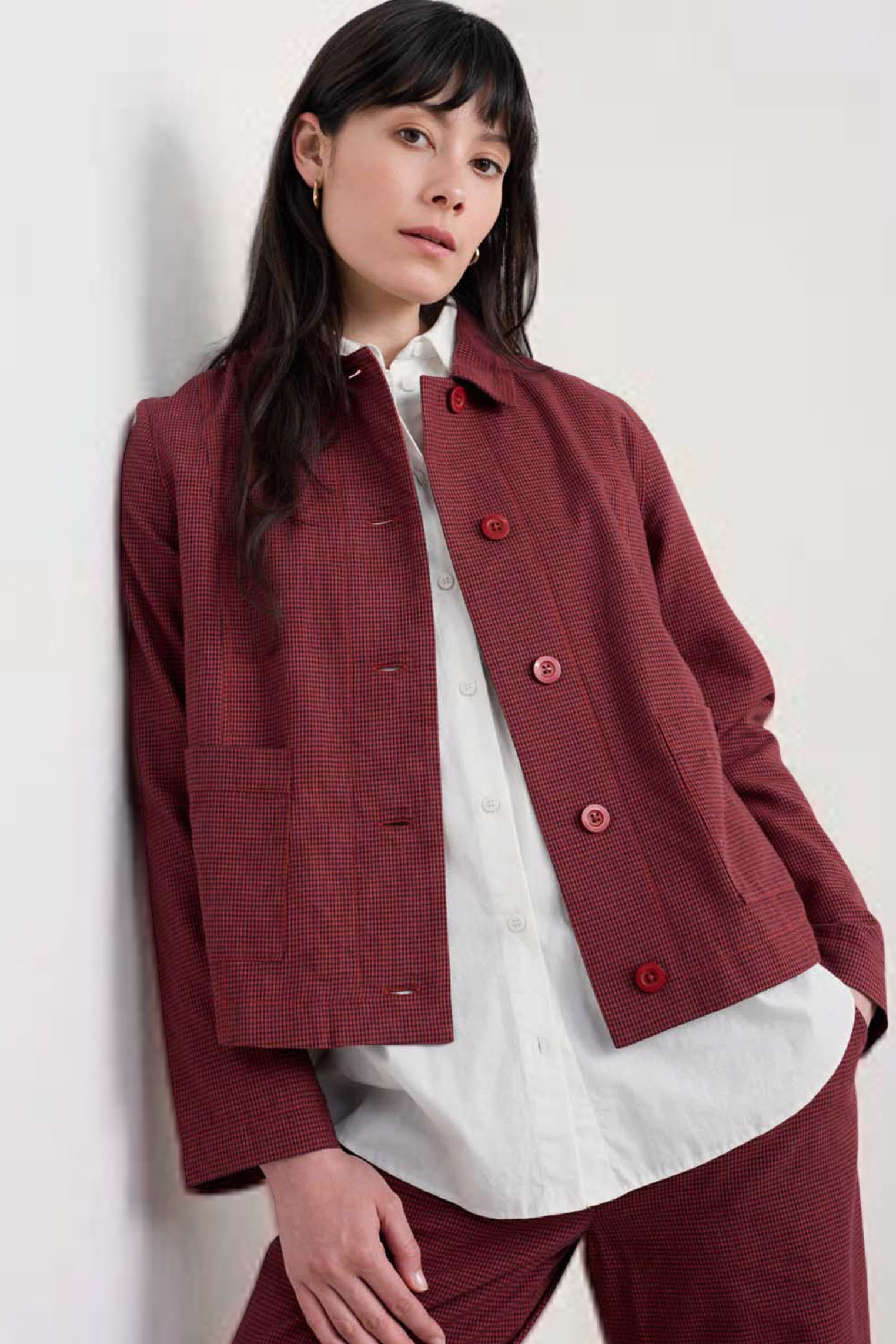 Seasalt Cornwall Camon Downs Jacket in Forest Garden Dark Cinnamon