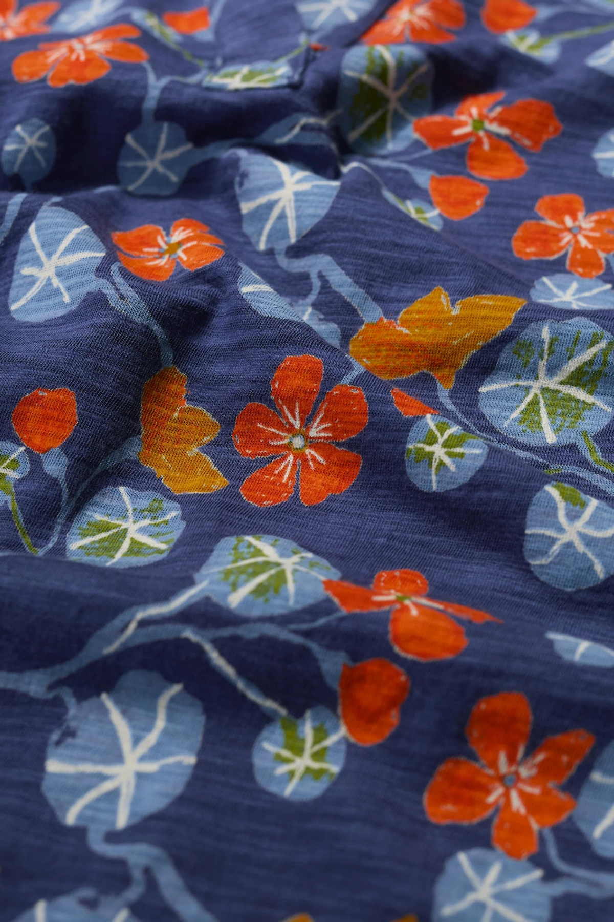 Seasalt Cornwall Wavecrest Shirt in Winding Nasturtiums Squall