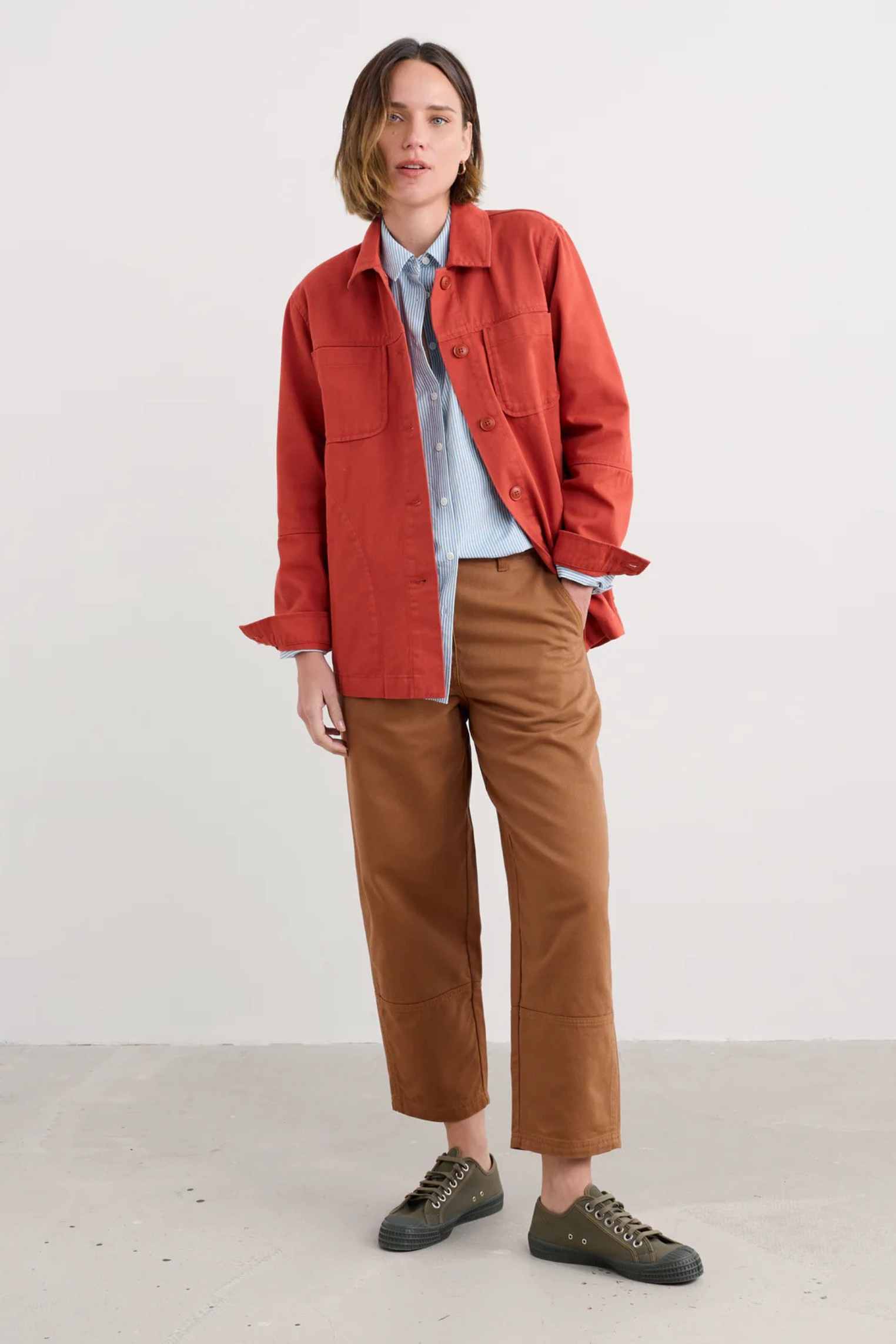 Seasalt Cornwall Painted Forms Trouser in Dark Flax