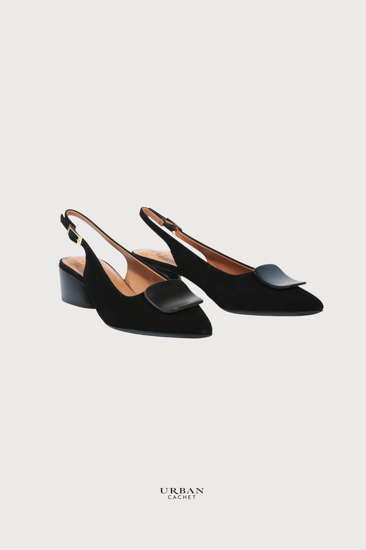 EOS Footwear Hatica Slide in Black Kidsuede