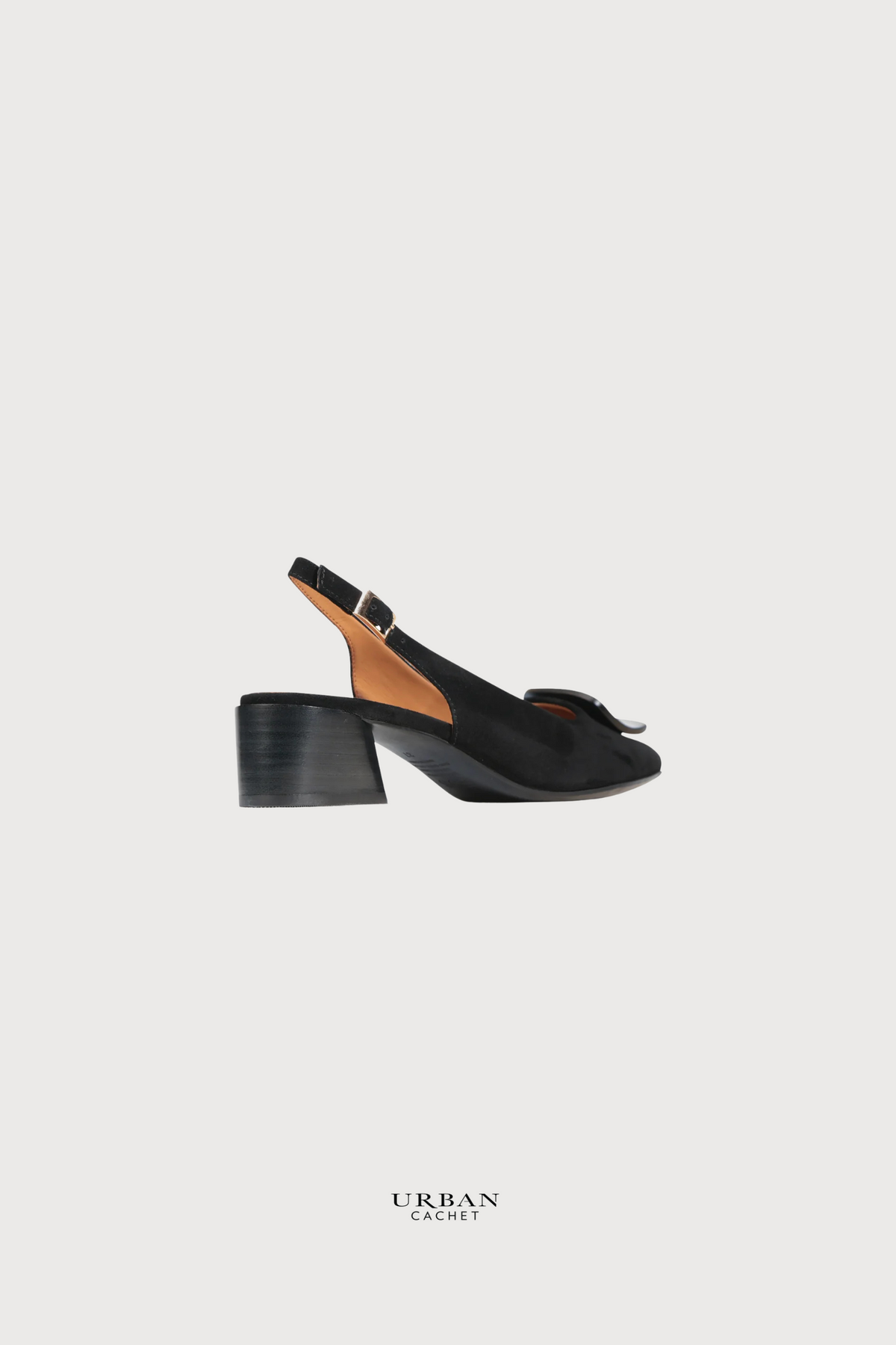 EOS Footwear Hatica Slide in Black Kidsuede