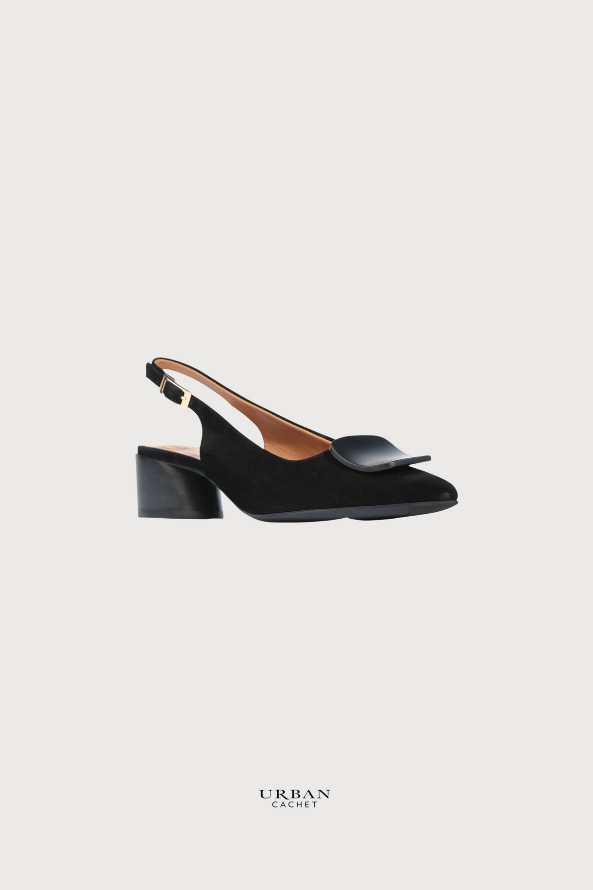 EOS Footwear Hatica Slide in Black Kidsuede