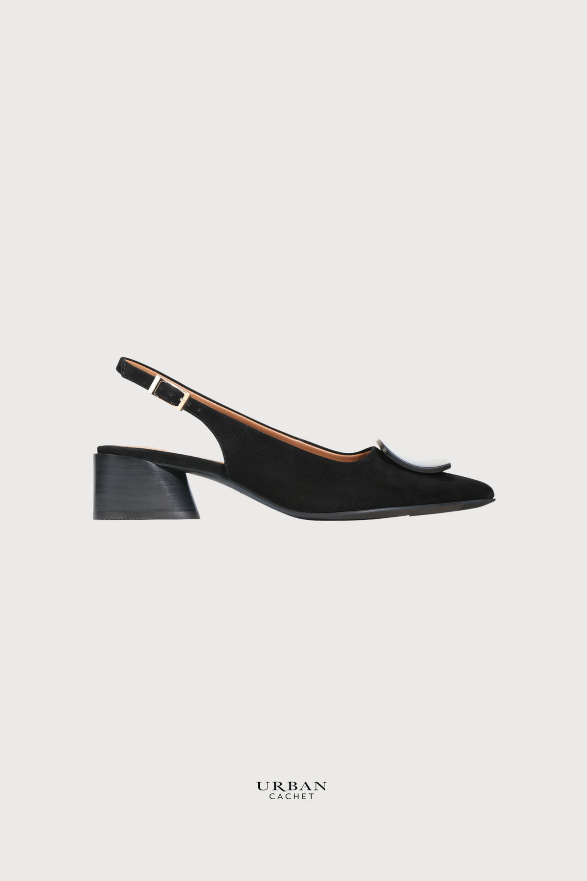 EOS Footwear Hatica Slide in Black Kidsuede