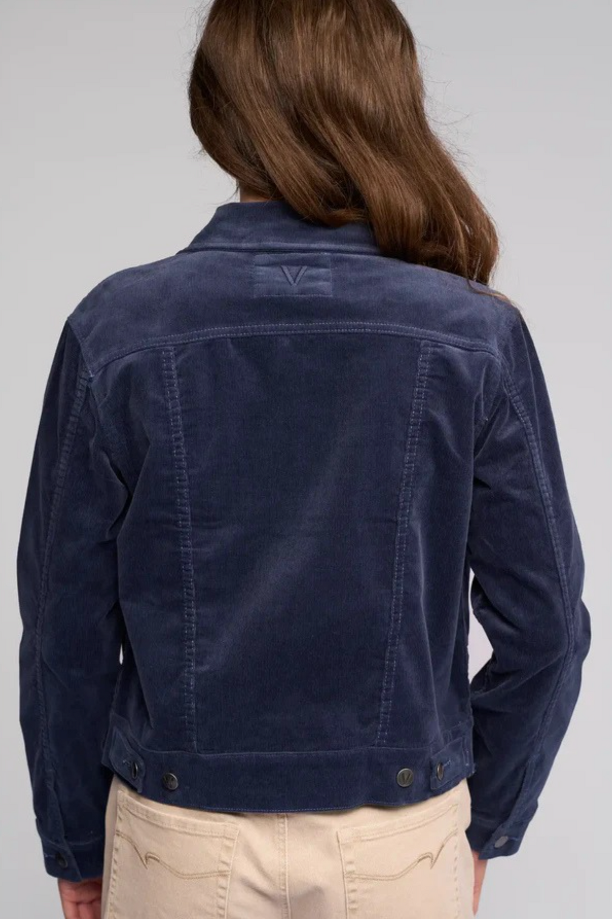 Vassalli Core Pinwale Denim Jacket in Slate